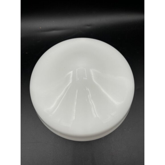 Vintage 8 in. Opal Milk glass School House Replacement Glass Globe 4 in. Neck fi - Picture 6 of 8